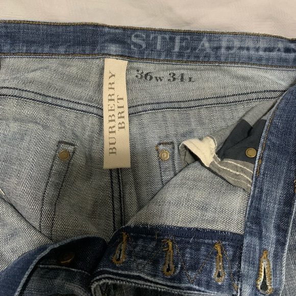 Men’s Burberry Brit Steadman Designer Jeans 36W 34L - Picture 2 of 11